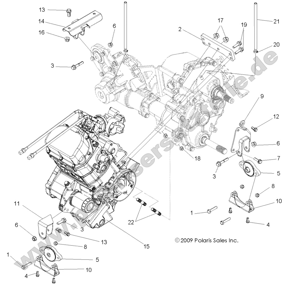 ENGINE, TRANSMISSION MOUNTING ENGINE, TRANSMISSION MOUNTING