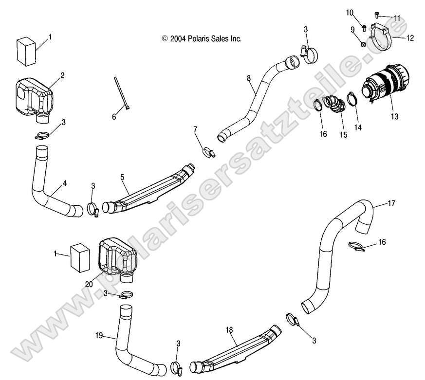 ENGINE AND CLUTCH AIR INTAKE
