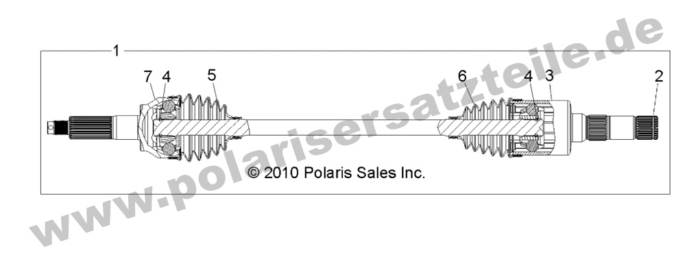 DRIVE TRAIN, REAR HALF SHAFT, RH DRIVE TRAIN, REAR HALF SHAFT, RH