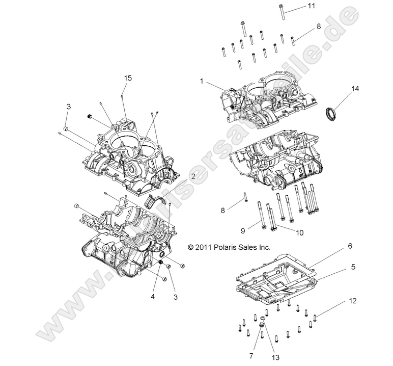 ENGINE, CRANKCASE ENGINE, CRANKCASE
