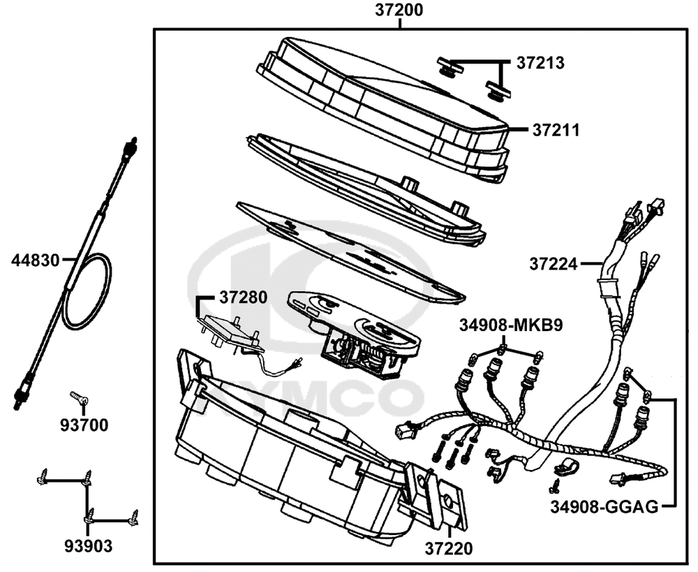 Tachometer, Blinkerrelais & Tachowelle Tachometer, Blinkerrelais & Tachowelle