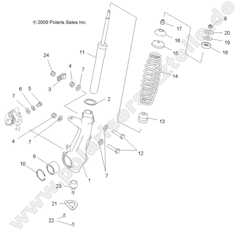SUSPENSION, FRONT STRUT