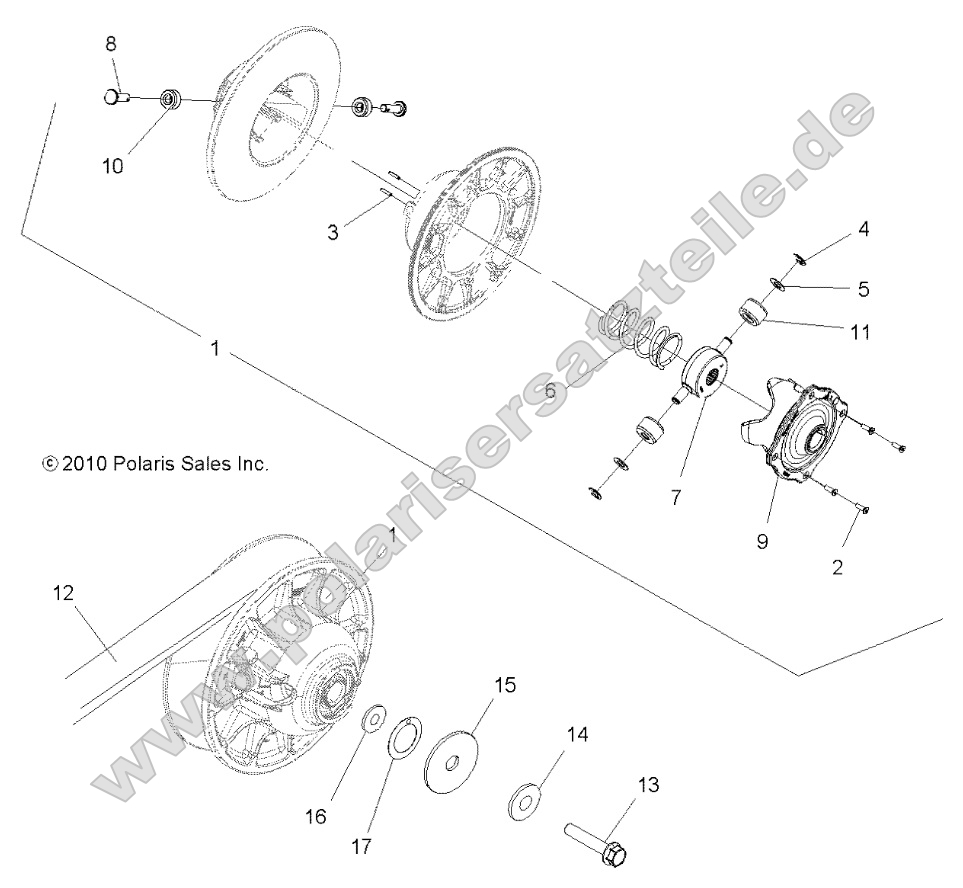 Drive Train, Secondary Clutch