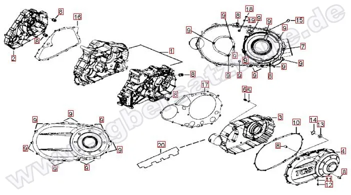 Motorgehäuse Motorgehäuse
