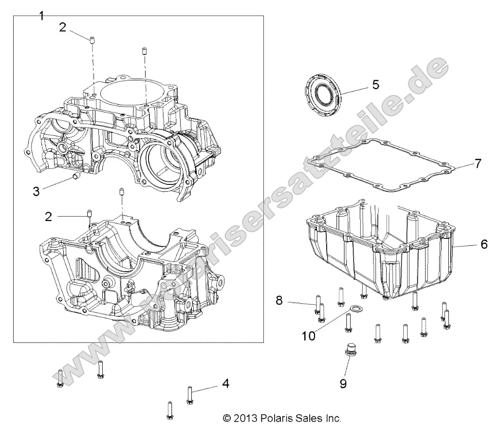 Engine, Crankcase and Oil Sump