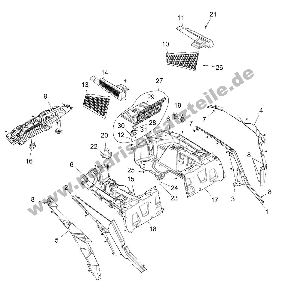 BODY, REAR RACK AND FENDERS BODY, REAR RACK AND FENDERS