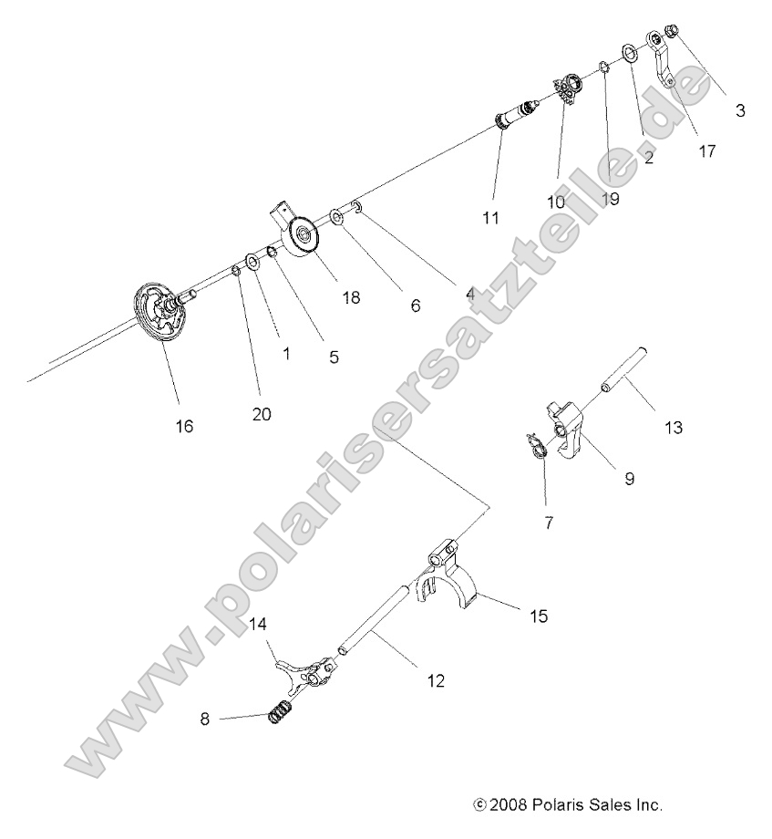 Drive Train, Main Gearcase Shift Forks