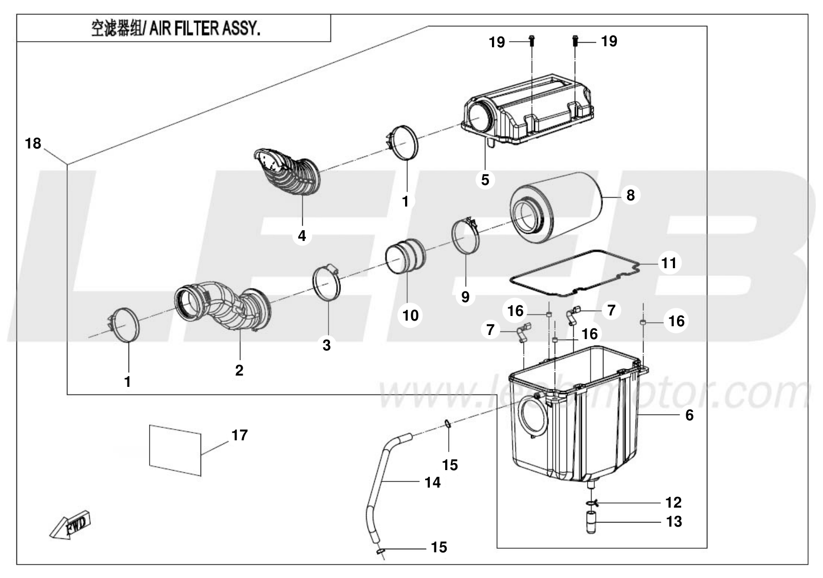 F41 AIR FILTER ASSY.