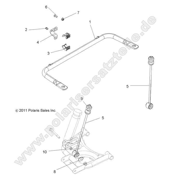 SUSPENSION, STABILIZER BAR, REAR SUSPENSION, STABILIZER BAR, REAR