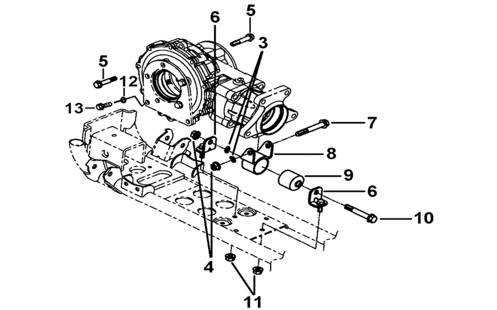 Anbauteile Kardangetriebe hinten Anbauteile Kardangetriebe hinten