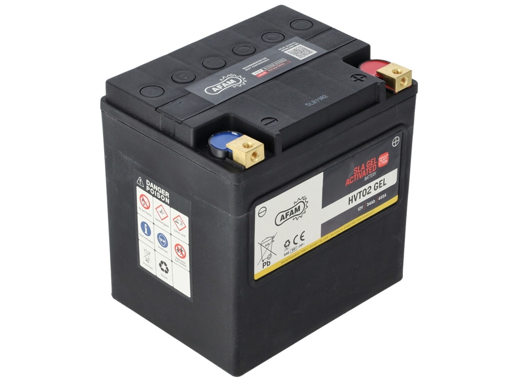 AFAM HVT 02 GEL SLA Batterie 12V 34AH 455A - Einbaufertig (YIX30L YTX30L-BS 66010 HVT02) AFAM HVT 02 GEL SLA Batterie 12V 34AH 455A - Einbaufertig (YIX30L YTX30L-BS 66010 HVT02)