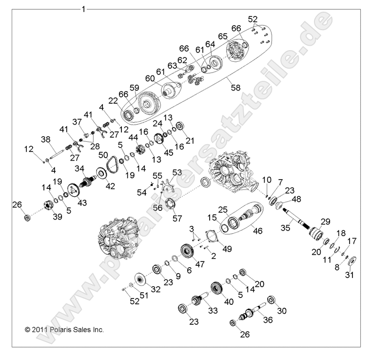 DRIVE TRAIN, MAIN GEARCASE INTERNALS DRIVE TRAIN, MAIN GEARCASE INTERNALS
