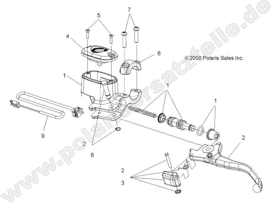 BRAKES, FRONT BRAKE LEVER and MASTER CYLINDER
