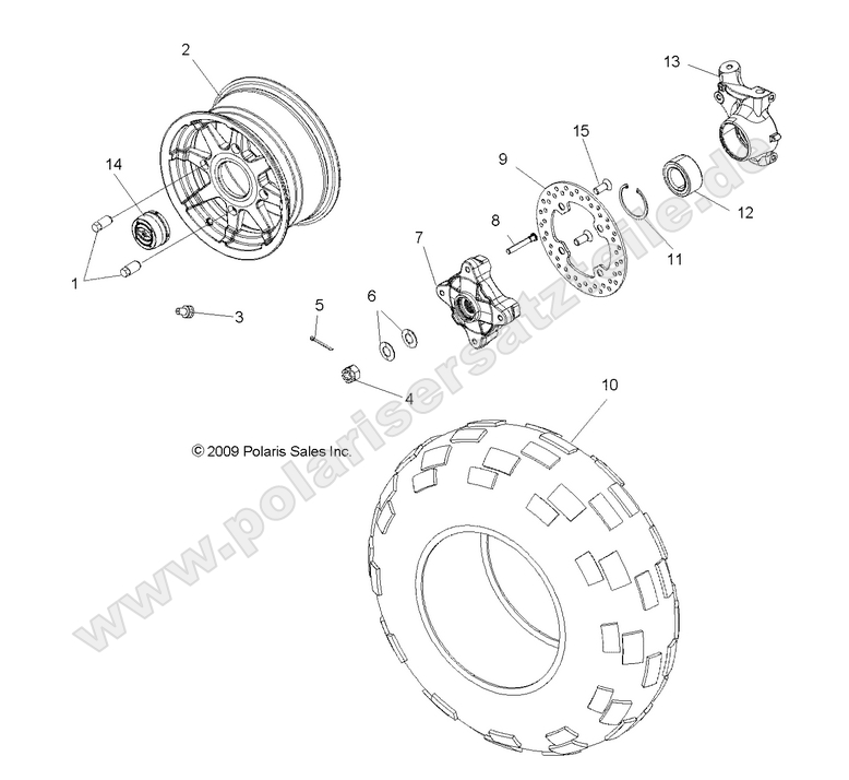 WHEELS, FRONT WHEELS, FRONT