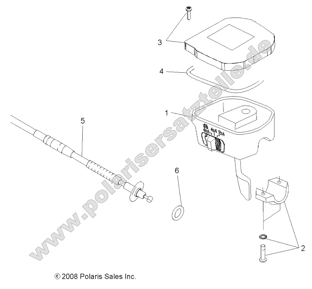 Steering, Controls, Throttle Asm. and Cable