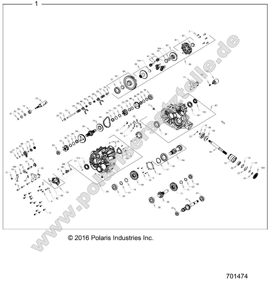 Drive Train, Main Gearcase Internals Drive Train, Main Gearcase Internals