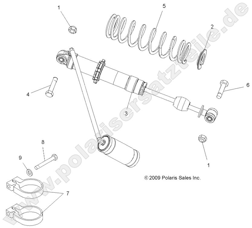 SUSPENSION, REAR SHOCK SUSPENSION, REAR SHOCK