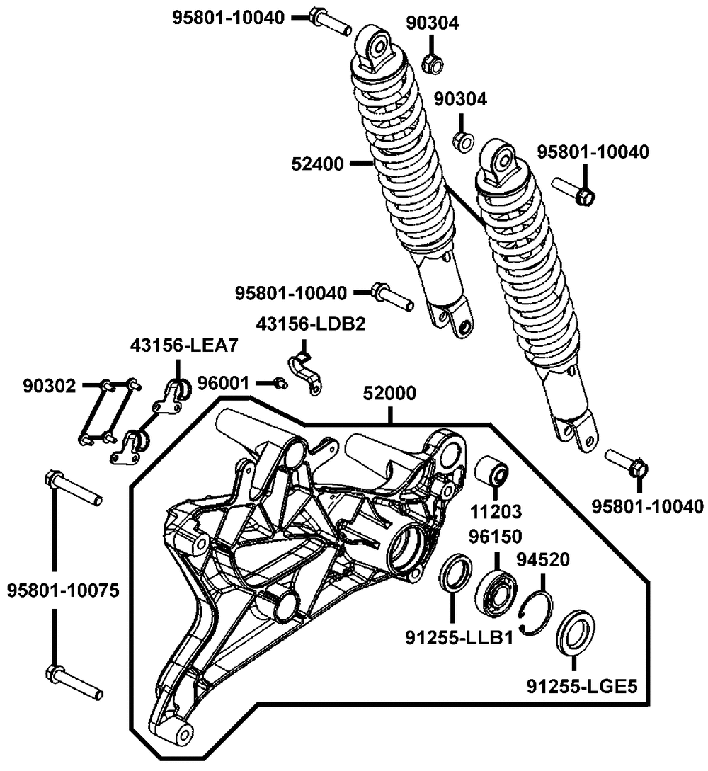 Stossdämpfer hinten Stossdämpfer hinten