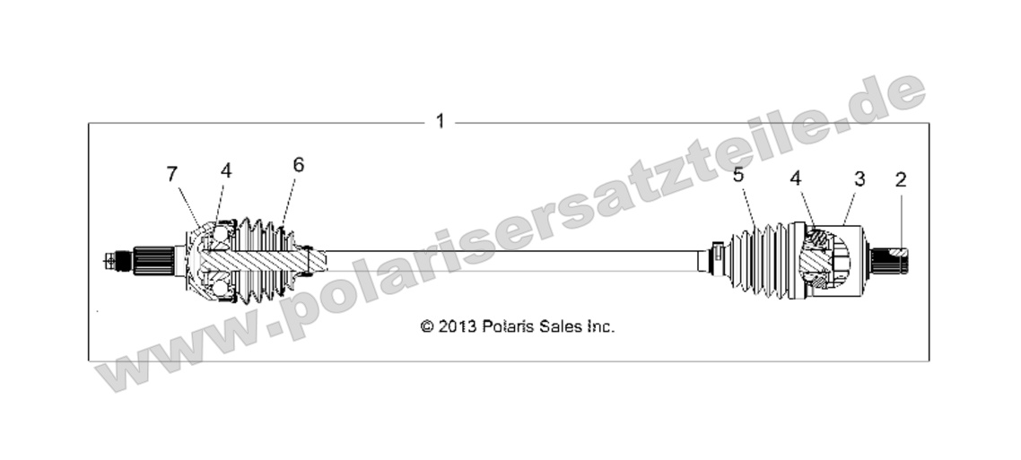 DRIVE TRAIN, FRONT HALF SHAFT DRIVE TRAIN, FRONT HALF SHAFT