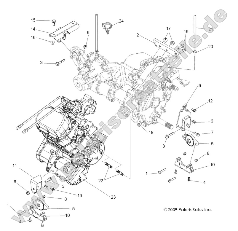 ENGINE, TRANSMISSION MOUNTING ENGINE, TRANSMISSION MOUNTING