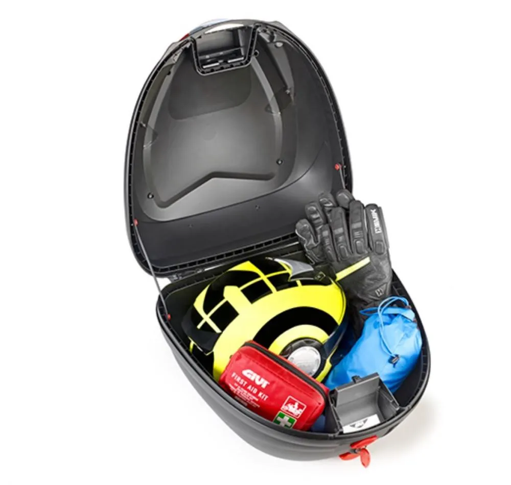 Givi_Monolock_Topcase_B330_Tech____33_Liter___schwarz___inkl_Montagekit_B330NT_offen Givi Monolock Topcase B330 Tech - 33 Liter - schwarz - inkl. Montagekit