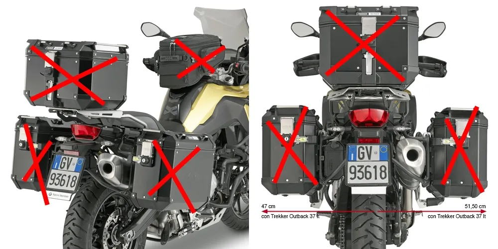 Givi Seitenkofferträger PL5127CAM für Monokey CAM Side Koffer - BMW F 750 GS / F 800 GS / F 850 GS / F 900 GS