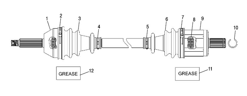 Shaft, Drive, Front