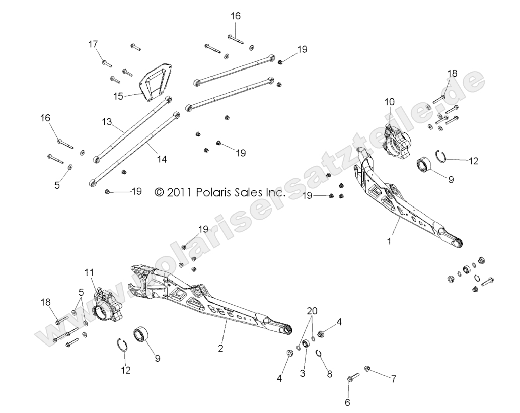 SUSPENSION, REAR SUSPENSION, REAR