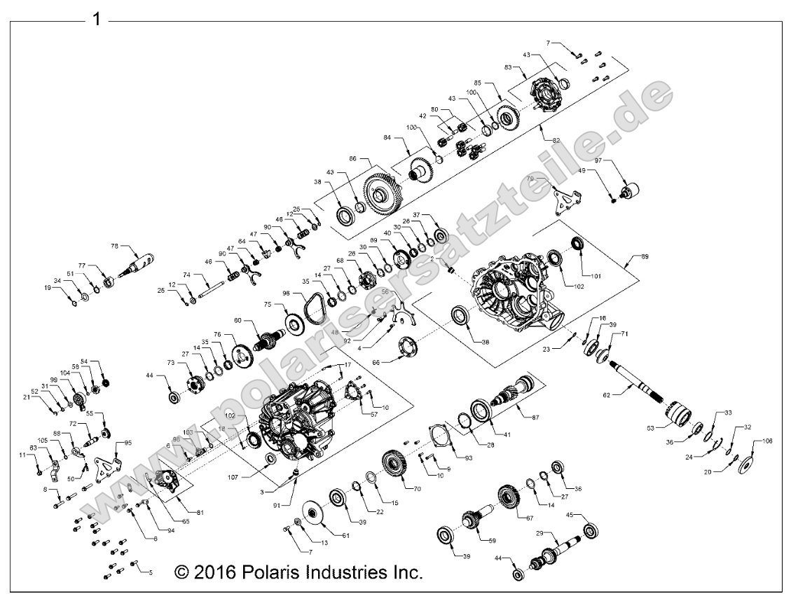 Drive Train, Main Gearcase Internals Drive Train, Main Gearcase Internals