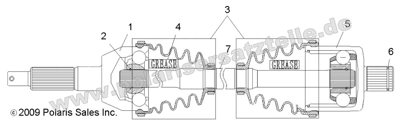 Drive Train, Rear Drive Shaft