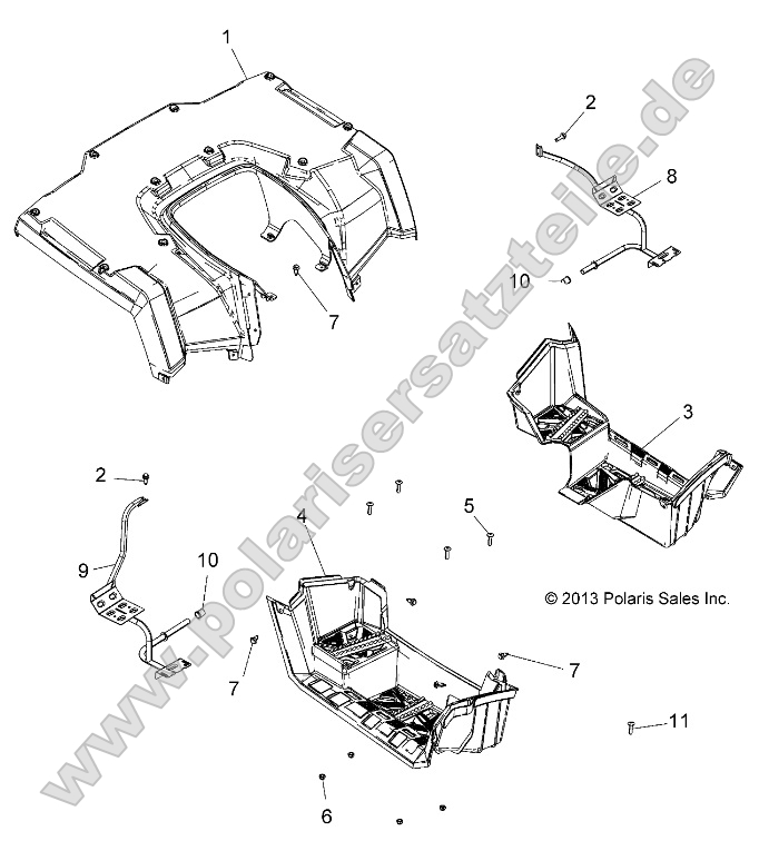 Body, Rear Cab and Footwells