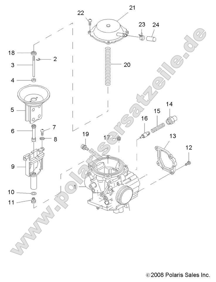 Engine, Carburetor, Upper