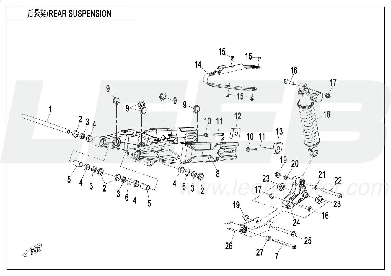 Hinterradaufhängung Hinterradaufhängung