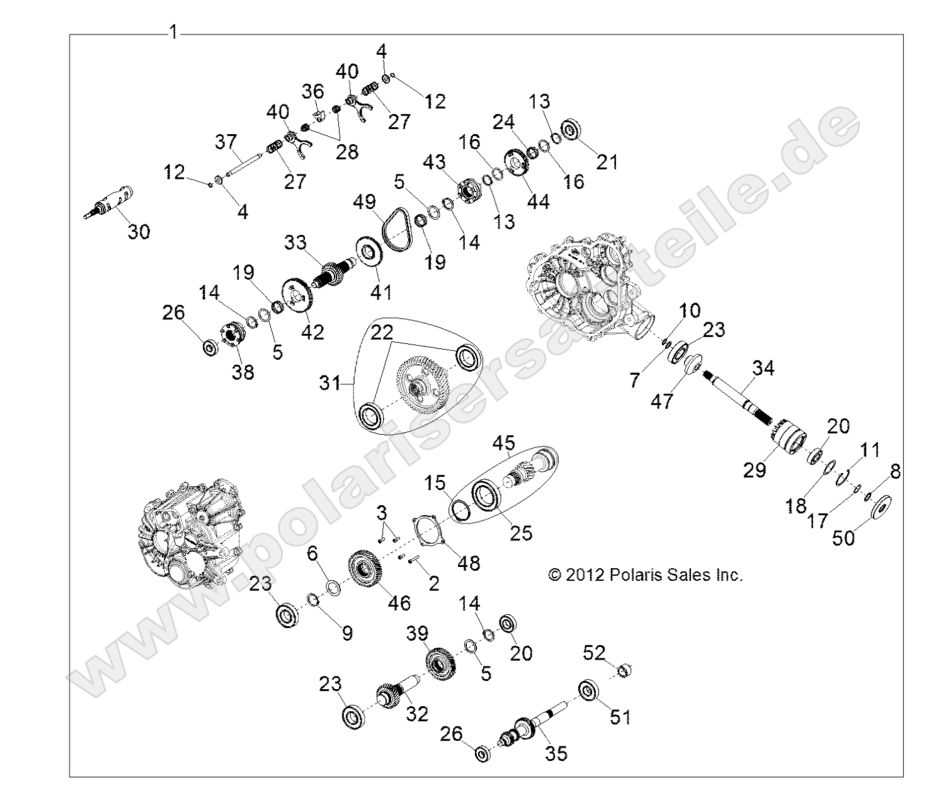 DRIVE TRAIN, MAIN GEARCASE INTERNALS DRIVE TRAIN, MAIN GEARCASE INTERNALS