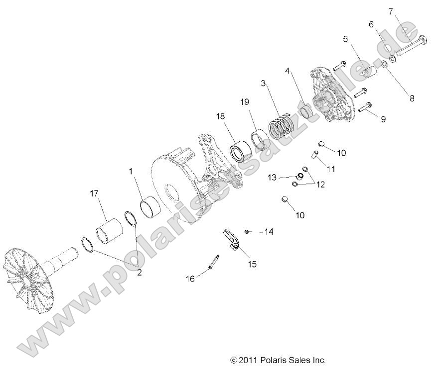 Drive Train, Primary Clutch Drive Train, Primary Clutch