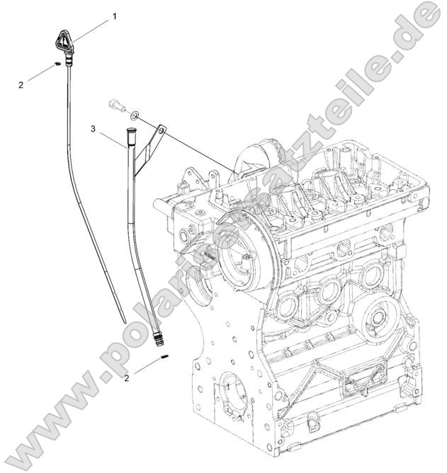 Engine, Oil Dipstick and Guard Engine, Oil Dipstick and Guard
