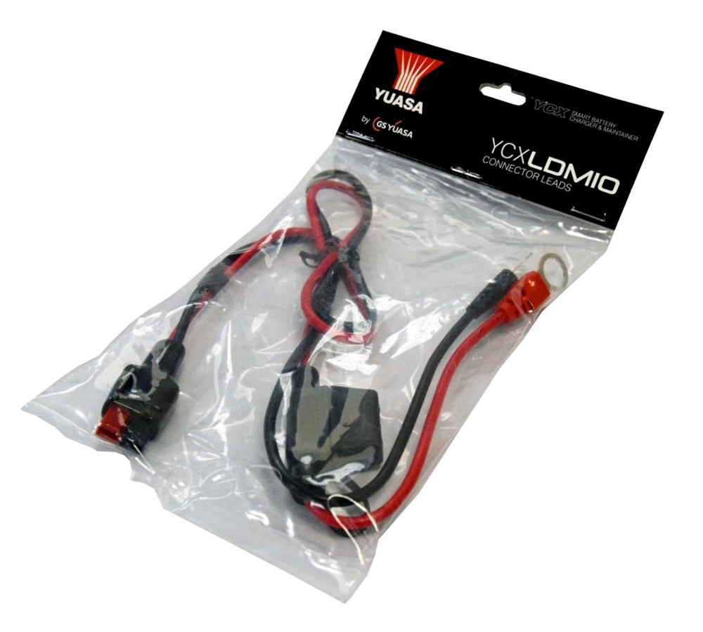 Yuasa YCX Ladekabel mit 10 mm Ösen für YCX12 / YCXL12 Ladegeräte - YCXLDM10