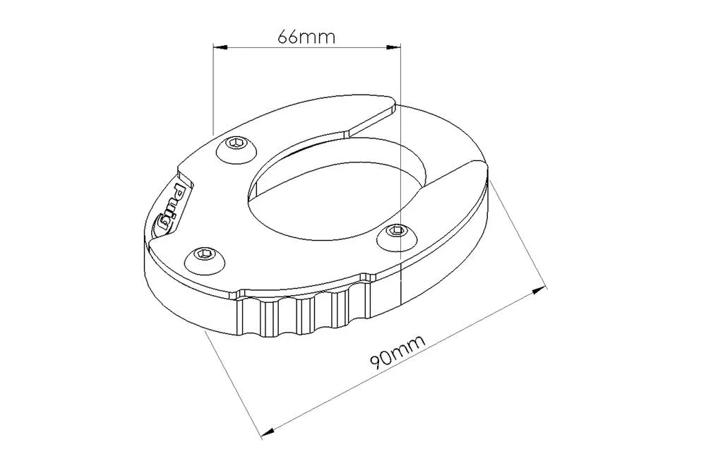Puig Seitenständer Verbreiterung - Kawasaki Versys 650 2015-22 / Ninja 400 - 20196N
