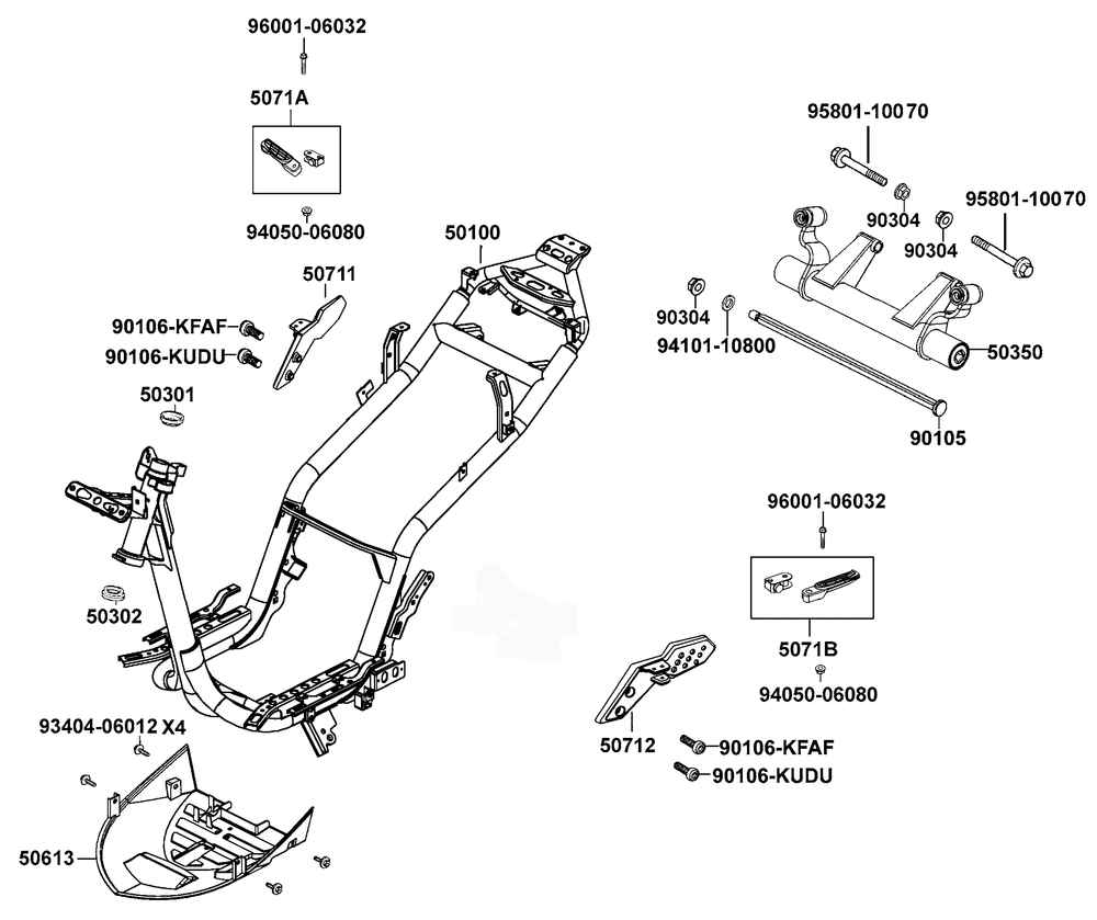 Rahmen & Motorhalter Rahmen & Motorhalter