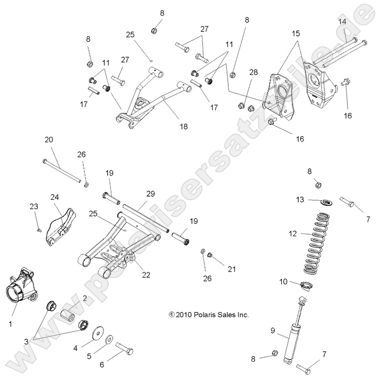 SUSPENSION, REAR SUSPENSION, REAR