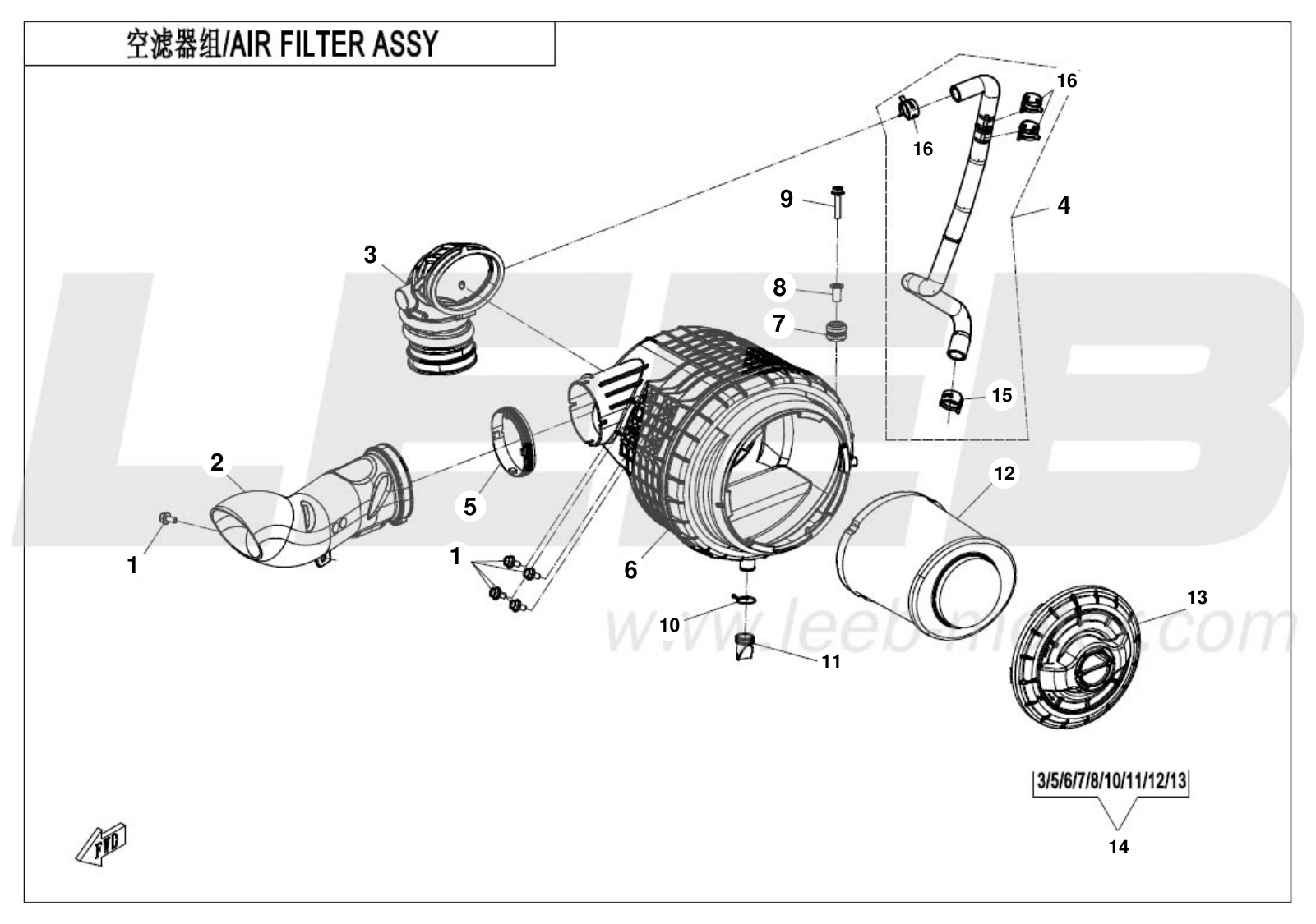 F41-V2 AIR FILTER ASSY