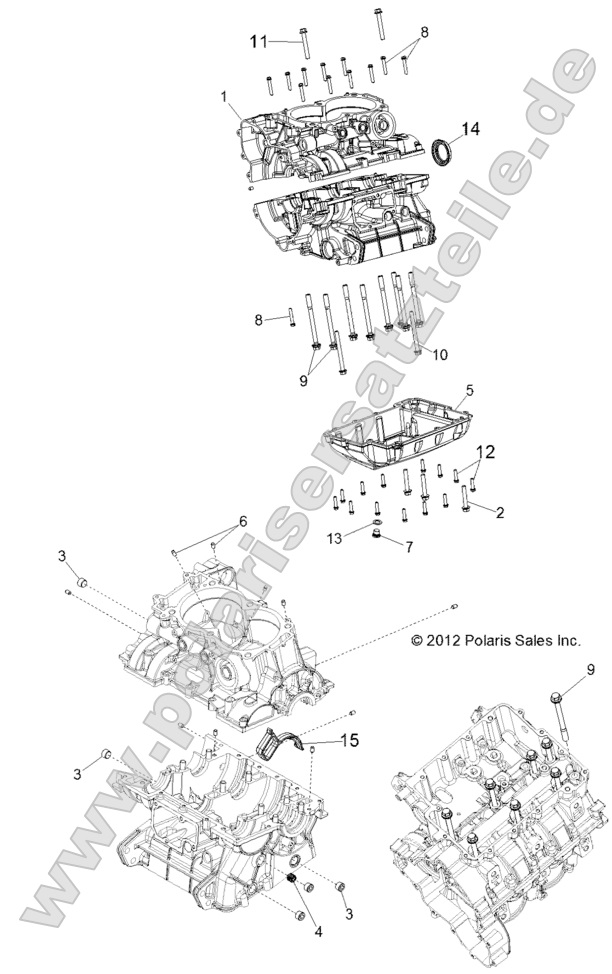 ENGINE, CRANKCASE