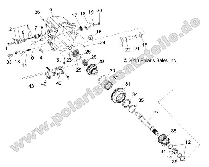 DRIVE TRAIN, MAIN GEARCASE INTERNALS 2