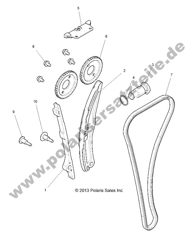 ENGINE, CAM CHAIN AND TENSIONER ENGINE, CAM CHAIN AND TENSIONER