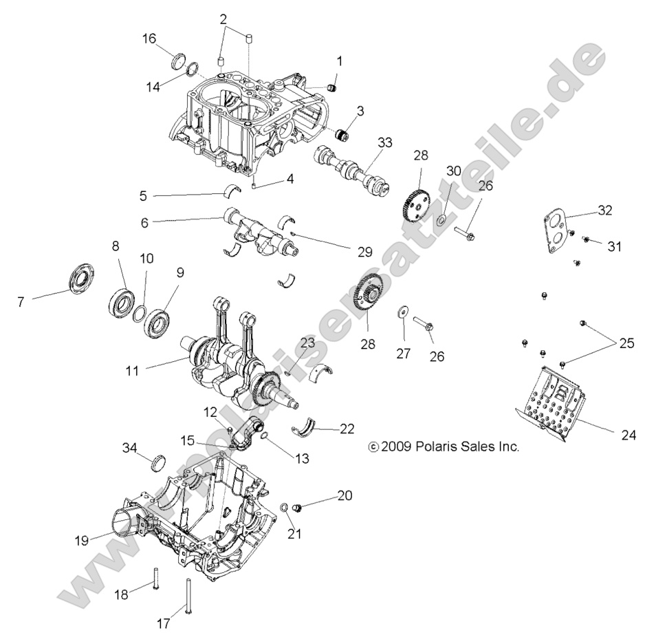 ENGINE, CRANKCASE and CRANKSHAFT ENGINE, CRANKCASE and CRANKSHAFT