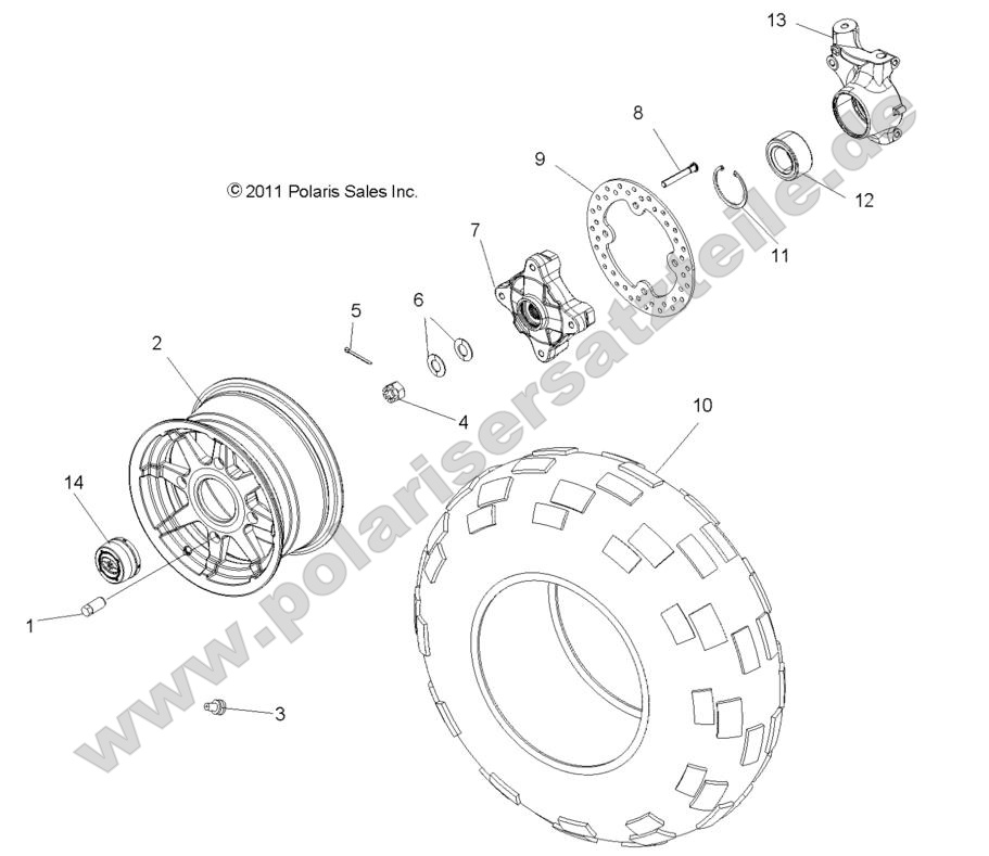 WHEELS, FRONT WHEELS, FRONT