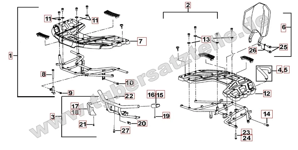Gepäckträger Plastik