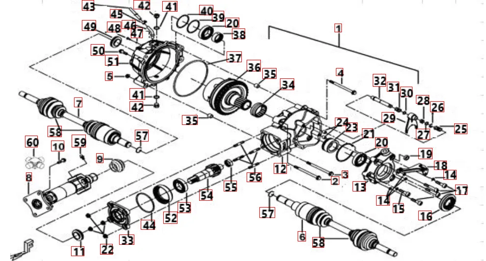 Differential hinten Differential hinten