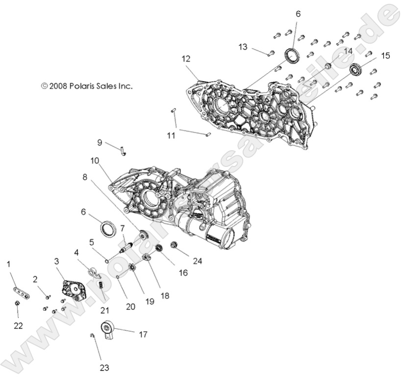 DRIVE TRAIN, MAIN GEARCASE DRIVE TRAIN, MAIN GEARCASE