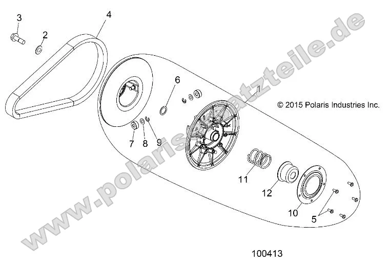Drive Train, Secondary Clutch